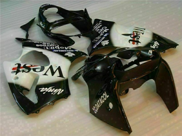 2000-2002 Schwarzer West Ninja Kawasaki ZX6R Motorrad Verkleidung