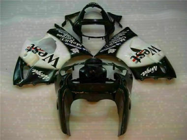 2000-2002 Schwarzer West Ninja Kawasaki ZX6R Motorrad Verkleidung