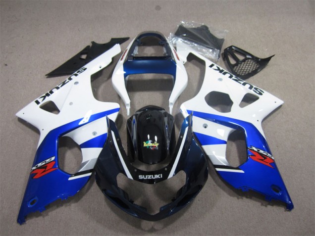 2000-2002 Weiß Blau Suzuki GSXR 1000 Motorrad Verkleidung 2000-2002 Weiß Blau Suzuki GSXR 1000 Motorrad Verkleidung