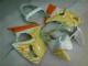 2000-2002 Weiß Gelb Flamme Kawasaki ZX6R Motorrad Verkleidung 2000-2002 Weiß Gelb Flamme Kawasaki ZX6R Motorrad Verkleidung