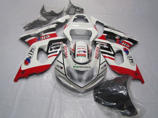 2000-2002 Weiß Rot Rizoma Playboy Suzuki GSXR 1000 Motorrad Verkleidung 2000-2002 Weiß Rot Rizoma Playboy Suzuki GSXR 1000 Motorrad Verkleidung
