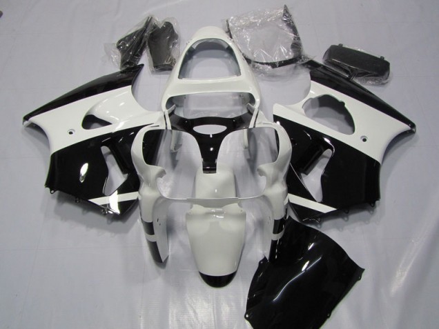 2000-2002 Weiß Schwarz Kawasaki ZX6R Motorrad Verkleidung 2000-2002 Weiß Schwarz Kawasaki ZX6R Motorrad Verkleidung