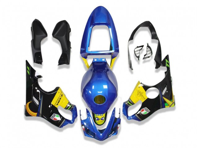 2001-2003 Blau Hai Honda CBR600 F4i Motorrad Verkleidung 2001-2003 Blau Hai Honda CBR600 F4i Motorrad Verkleidung