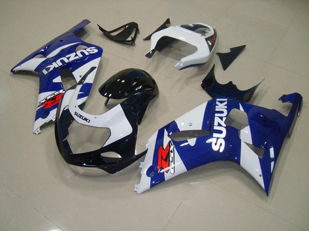2001-2003 Blau Weiß Suzuki GSXR 750 Motorrad Verkleidung 2001-2003 Blau Weiß Suzuki GSXR 750 Motorrad Verkleidung