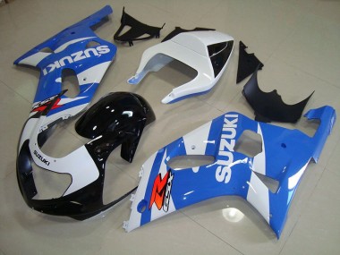 2001-2003 Blau Weiß Suzuki GSXR 750 Motorrad Vollverkleidung