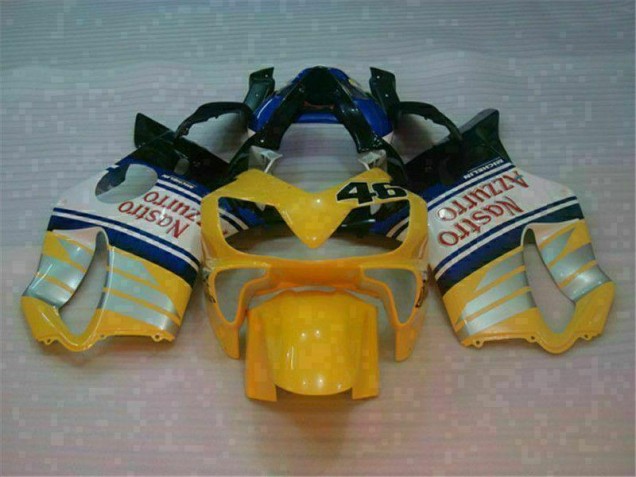 2001-2003 Gelb Silber Nastro Azzurro Honda CBR600 F4i Motorrad Verkleidung 2001-2003 Gelb Silber Nastro Azzurro Honda CBR600 F4i Motorrad Verkleidung