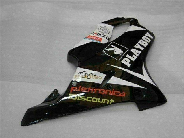 2001-2003 Gelb Silber Schwarz Playboy Honda CBR600 F4i Motorrad Verkleidung 2001-2003 Gelb Silber Schwarz Playboy Honda CBR600 F4i Motorrad Verkleidung