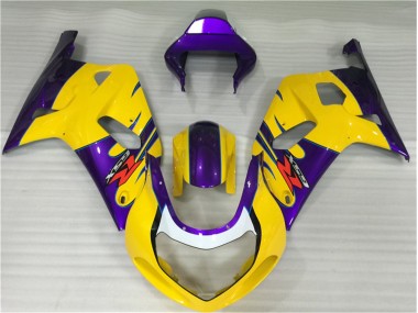 2001-2003 Gelb Suzuki GSXR 600/750 Motorrad Verkleidung