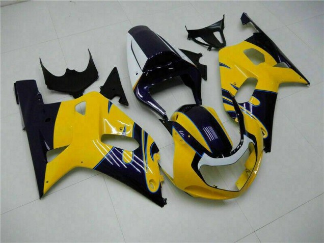 2001-2003 Gelb Suzuki GSXR 600/750 Motorrad Vollverkleidung 2001-2003 Gelb Suzuki GSXR 600/750 Motorrad Vollverkleidung