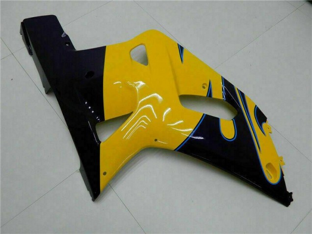 2001-2003 Gelb Suzuki GSXR 600/750 Motorrad Vollverkleidung 2001-2003 Gelb Suzuki GSXR 600/750 Motorrad Vollverkleidung