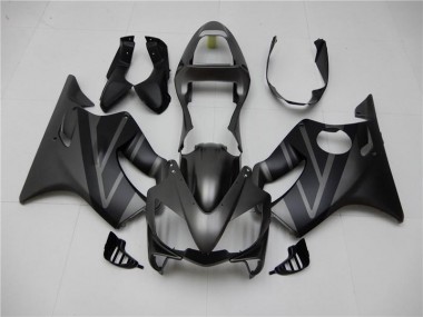2001-2003 Matt Schwarz Grau Honda CBR600 F4i Motorrad Verkleidung