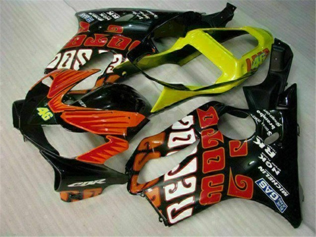 2001-2003 Orange Schwarz Honda CBR600 F4i Motorrad Verkleidung 2001-2003 Orange Schwarz Honda CBR600 F4i Motorrad Verkleidung