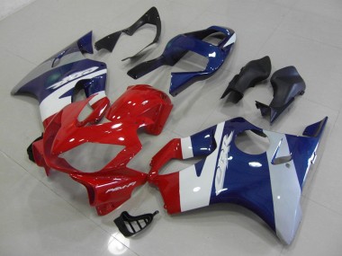 2001-2003 Rot Blau Silber Honda CBR600 F4i Motorrad Verkleidung