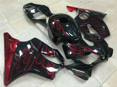 2001-2003 Rot Flamme Honda CBR600 F4i Motorrad Verkleidung