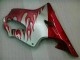 2001-2003 Rot Flamme Silber Honda CBR600 F4i Motorrad Verkleidung 2001-2003 Rot Flamme Silber Honda CBR600 F4i Motorrad Verkleidung