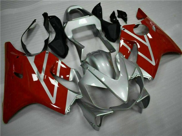 2001-2003 Rot Silber Honda CBR600 F4i Motorrad Vollverkleidung 2001-2003 Rot Silber Honda CBR600 F4i Motorrad Vollverkleidung