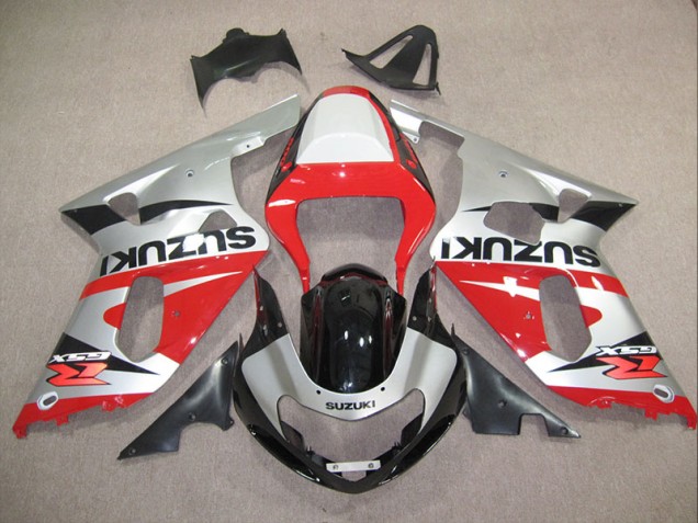 2001-2003 Rot Silber Suzuki GSXR 600 Motorrad Verkleidung 2001-2003 Rot Silber Suzuki GSXR 600 Motorrad Verkleidung