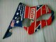 2001-2003 Rot Weiß Blau Castrol Cycle World Honda CBR600 F4i Motorrad Verkleidung 2001-2003 Rot Weiß Blau Castrol Cycle World Honda CBR600 F4i Motorrad Verkleidung