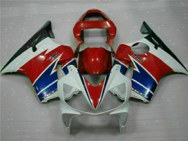 2001-2003 Rot Weiß Blau Honda CBR600 F4i Motorrad Verkleidung
