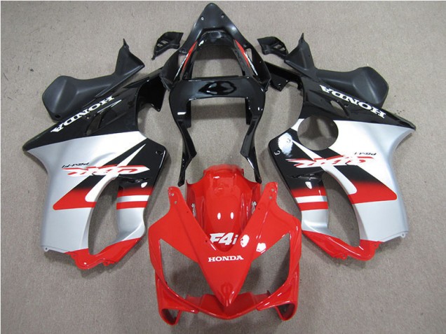 2001-2003 Rot Weiß Schwarz Honda CBR600 F4i Motorrad Verkleidung 2001-2003 Rot Weiß Schwarz Honda CBR600 F4i Motorrad Verkleidung