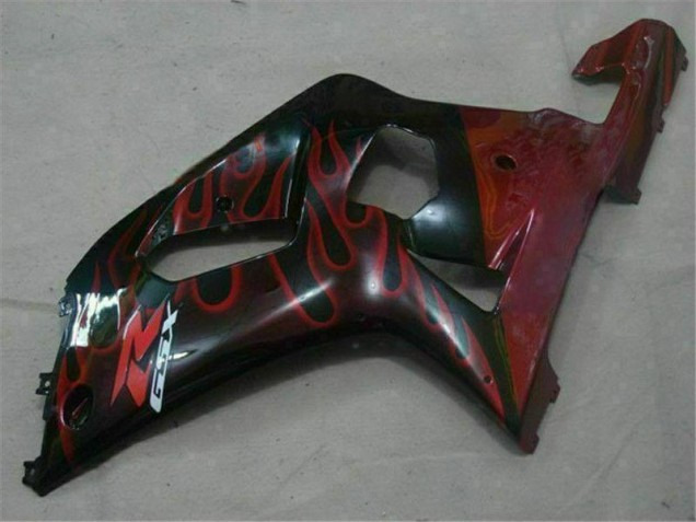 2001-2003 Schwarz Rot Suzuki GSXR 600/750 Motorrad Verkleidung 2001-2003 Schwarz Rot Suzuki GSXR 600/750 Motorrad Verkleidung