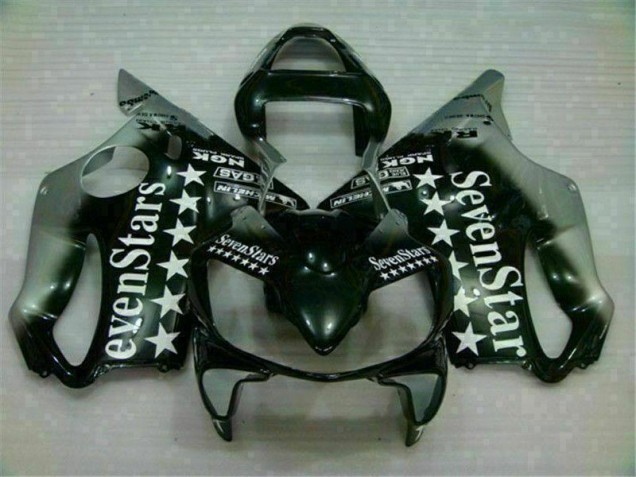 2001-2003 Schwarz Silber SevenStarss Honda CBR600 F4i Motorrad Verkleidung 2001-2003 Schwarz Silber SevenStarss Honda CBR600 F4i Motorrad Verkleidung
