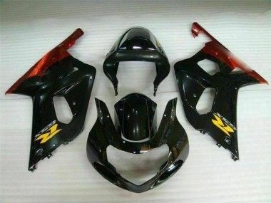 2001-2003 Schwarz Suzuki GSXR 600/750 Motorrad Verkleidung & Plastik
