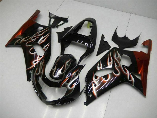 2001-2003 Schwarz Suzuki GSXR 600/750 Motorrad Verkleidungen 2001-2003 Schwarz Suzuki GSXR 600/750 Motorrad Verkleidungen