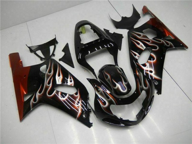 2001-2003 Schwarz Suzuki GSXR 600/750 Motorrad Verkleidungen 2001-2003 Schwarz Suzuki GSXR 600/750 Motorrad Verkleidungen
