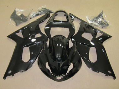 2001-2003 Schwarz Suzuki GSXR 600 Motorrad Verkleidung