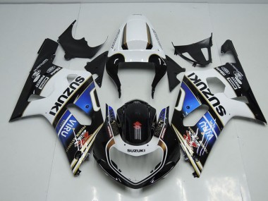 2001-2003 Schwarz Weiß Blau Viru Suzuki GSXR 750 Motorrad Verkleidung