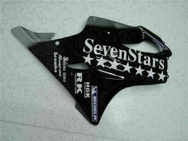 2001-2003 Schwarz weißes SevenStarss Honda CBR600 F4i Motorrad Verkleidung 2001-2003 Schwarz weißes SevenStarss Honda CBR600 F4i Motorrad Verkleidung