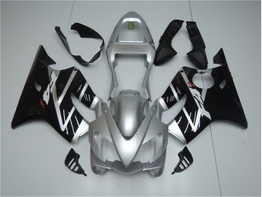 2001-2003 Silber Schwarz Honda CBR600 F4i Motorrad Verkleidung