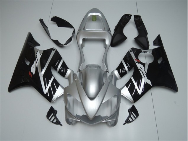 2001-2003 Silber Schwarz Honda CBR600 F4i Motorrad Verkleidung
