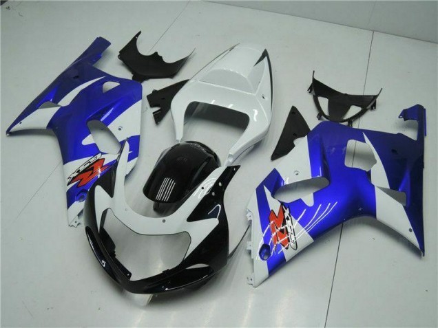 2001-2003 Weiß Blau Suzuki GSXR 600/750 Motorrad Verkleidung 2001-2003 Weiß Blau Suzuki GSXR 600/750 Motorrad Verkleidung