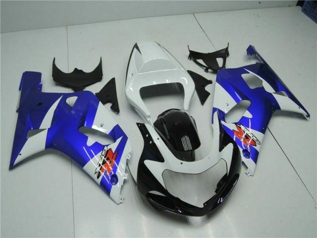 2001-2003 Weiß Blau Suzuki GSXR 600/750 Motorrad Verkleidung 2001-2003 Weiß Blau Suzuki GSXR 600/750 Motorrad Verkleidung