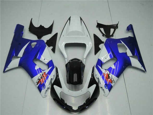2001-2003 Weiß Blau Suzuki GSXR 600/750 Motorrad Verkleidung 2001-2003 Weiß Blau Suzuki GSXR 600/750 Motorrad Verkleidung