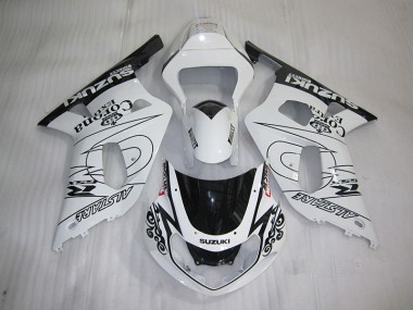 2001-2003 Weiß Schwarz Corona Extra Suzuki GSXR 600 Motorrad Verkleidung