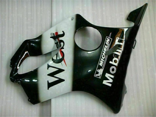 2001-2003 Weiß Schwarz West Honda CBR600 F4i Motorrad Verkleidung 2001-2003 Weiß Schwarz West Honda CBR600 F4i Motorrad Verkleidung