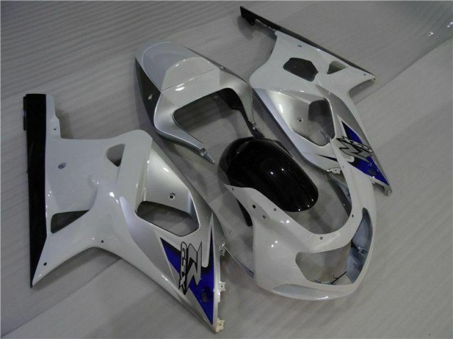 2001-2003 Weiß Silber Suzuki GSXR 600/750 Motorrad Verkleidung 2001-2003 Weiß Silber Suzuki GSXR 600/750 Motorrad Verkleidung