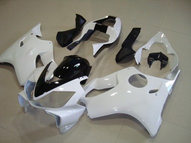 2001-2003 Weiß mit Schwarz Streifen Honda CBR600 F4i Motorrad Verkleidung