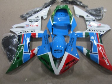 2002-2003 BlauSchwarz Motul Yamaha YZF R1 Motorrad Verkleidung
