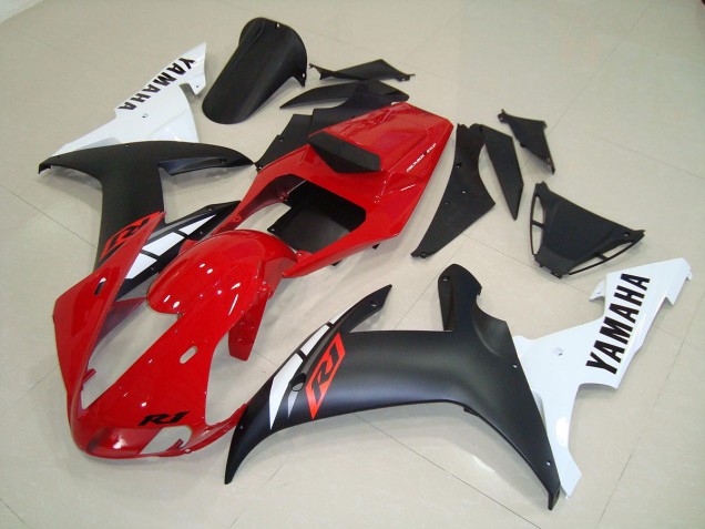 2002-2003 Matt Schwarz Rot Yamaha YZF R1 Motorrad Verkleidung 2002-2003 Matt Schwarz Rot Yamaha YZF R1 Motorrad Verkleidung