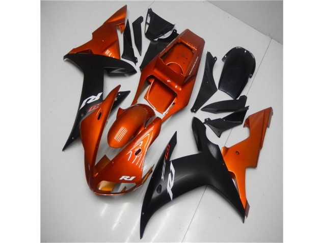 2002-2003 Orange Schwarz Yamaha YZF R1 Motorrad Verkleidung 2002-2003 Orange Schwarz Yamaha YZF R1 Motorrad Verkleidung