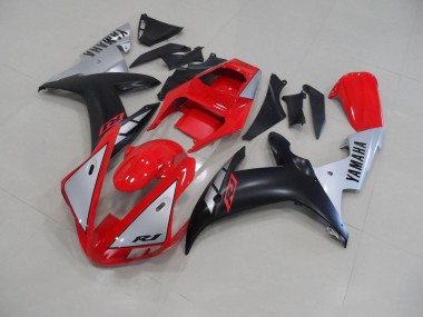 2002-2003 Rot Matte Silber Yamaha YZF R1 Motorrad Verkleidung