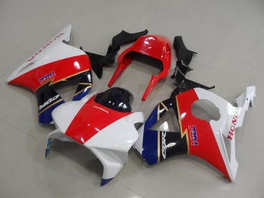 2002-2003 Rot Weiß Dunkel Blau Honda CBR900RR 954 Motorrad Verkleidung