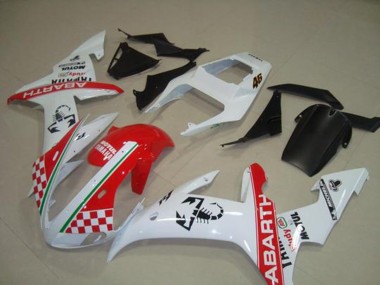 2002-2003 Rot Weiß Flag Yamaha YZF R1 Motorrad Verkleidung