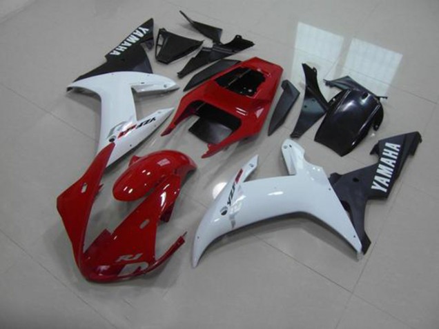 2002-2003 Rot Weiß Schwarz Yamaha YZF R1 Motorrad Verkleidung 2002-2003 Rot Weiß Schwarz Yamaha YZF R1 Motorrad Verkleidung