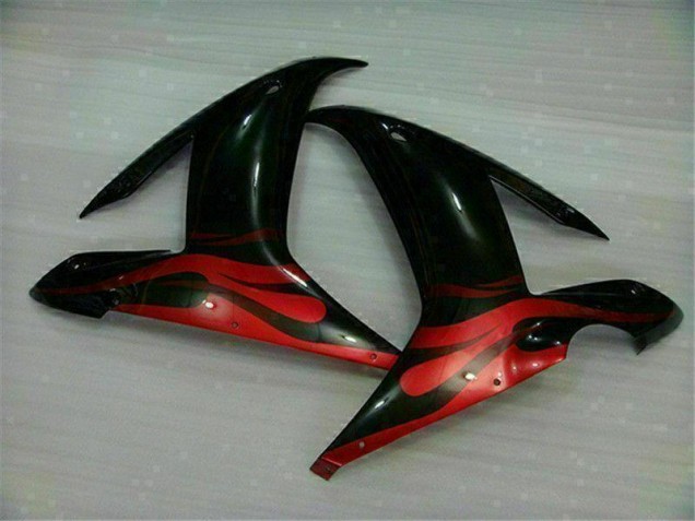2002-2003 Schwarz Rot Yamaha YZF R1 Motorrad Verkleidungen 2002-2003 Schwarz Rot Yamaha YZF R1 Motorrad Verkleidungen