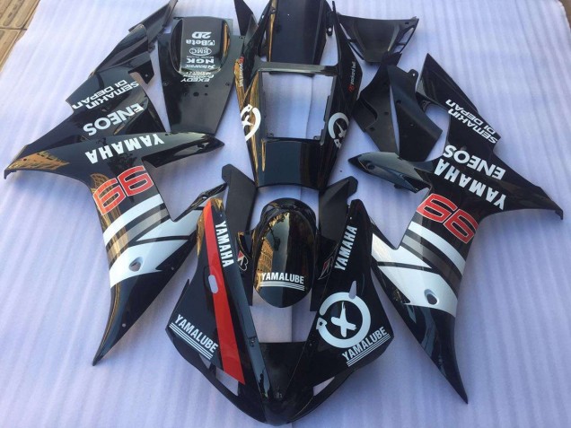 2002-2003 Schwarz Weiß Yamaha YZF R1 Motorrad Verkleidungen 2002-2003 Schwarz Weiß Yamaha YZF R1 Motorrad Verkleidungen